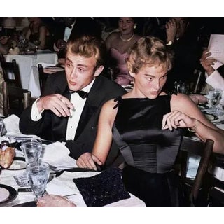 James Dean and Ursula Andress at Oscar Dinner Archival Pigment Print- 40" X 30 Inches For Sale