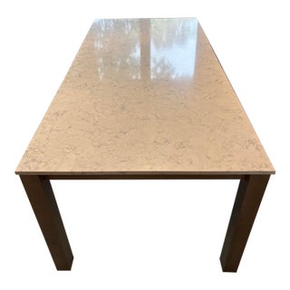 Used Marbled Quartz Table (Room and Board) For Sale
