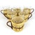 Beige Vintage Jena Glass Tea Cups in Rattan by Schott Mainz, 1960s, Set of 6 For Sale - Image 8 of 8