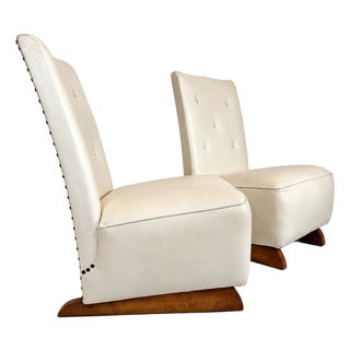Willem Penaat Style Modernist Lounge Chairs, 1930s — Pair For Sale