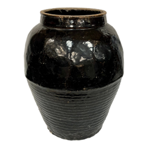 19th Century Large Chinese Black Glazed Shanxi Pot/Vase
