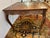 1960s Italian Vintage Fruitwood Game Table With Beautiful Carving For Sale - Image 5 of 12