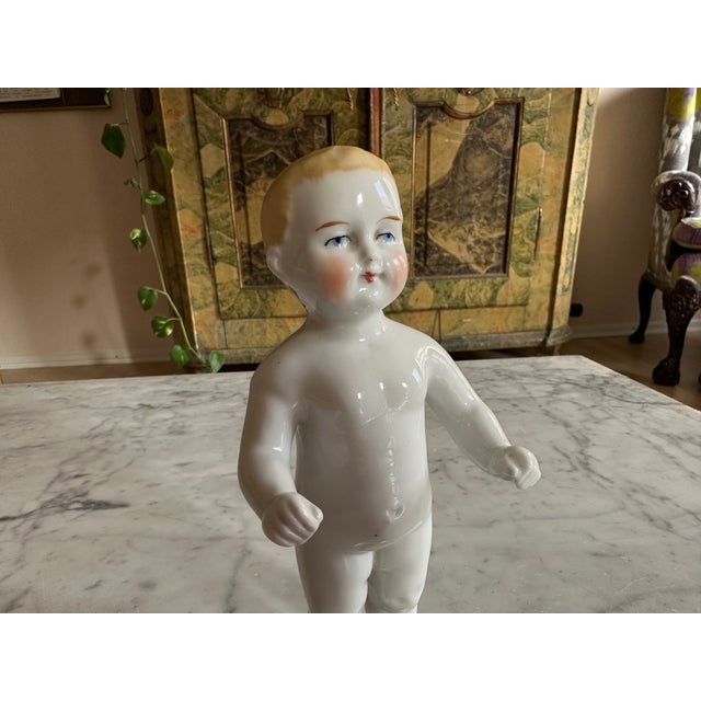 Biedermeier Porcelain Bathing Doll, Germany, 1820s For Sale - Image 4 of 13