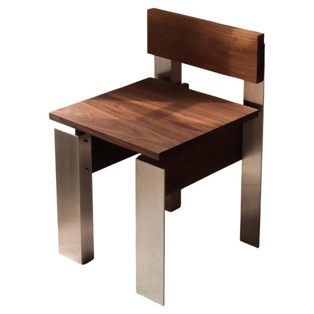 Soft Futurism Defender Chair in Walnut and Aluminum by Filippo Andrighetto For Sale - Image 13 of 13