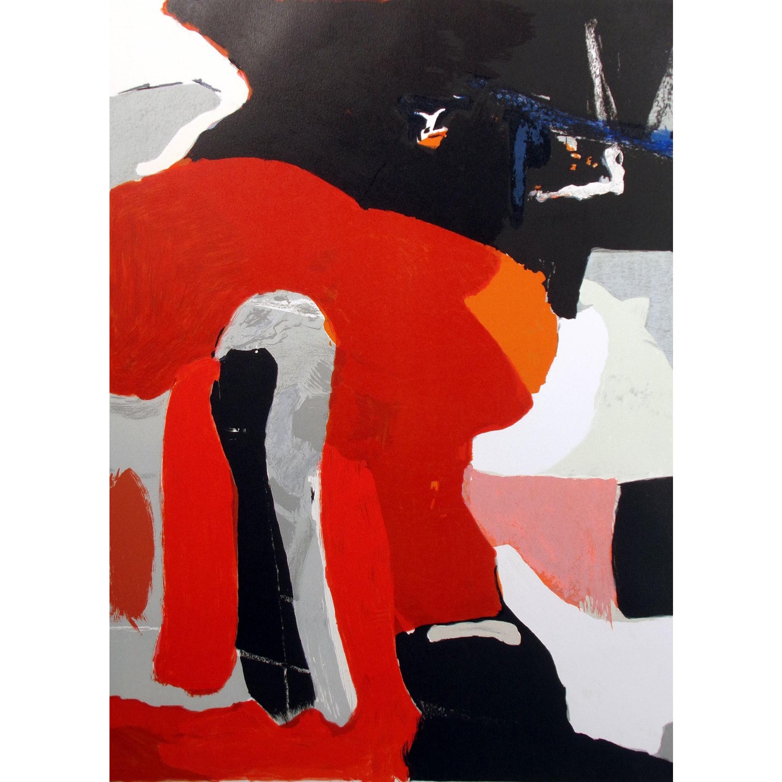 James Brooks "Eastern" Hand Signed Limited Edition Lithograph 1981
