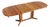 Vintage Danish Oval Extendable Dining Table in Teak, 1960s For Sale
