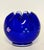 American Fenton Cobalt Blue Ruffled Vase – Hand Painted & Signed by J. Cunningham For Sale - Image 3 of 10