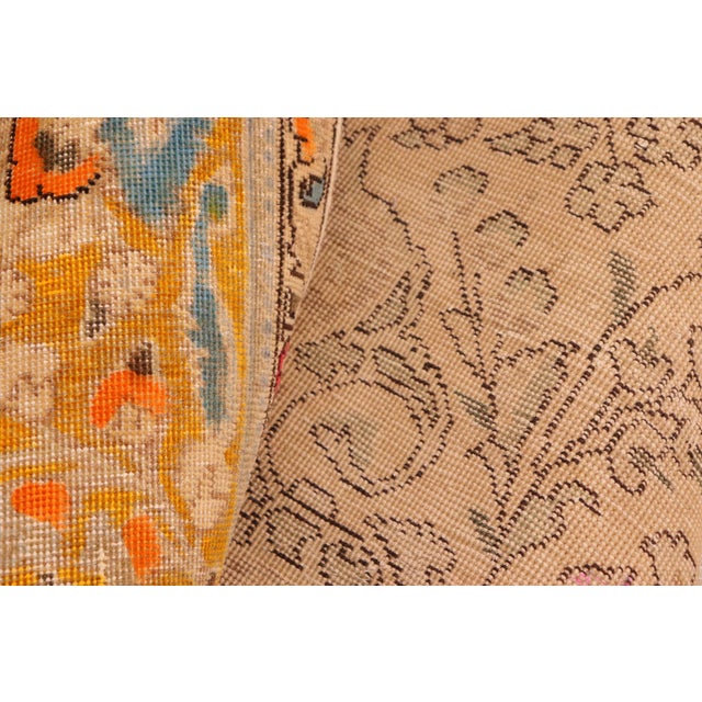 1990s Hand-Painted Wool Rug 9.8x12.4 For Sale - Image 5 of 8