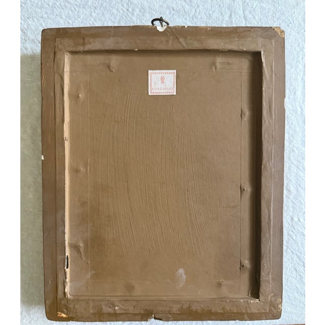 Neoclassical Mid 20th Century Small Borghese Gilt Wood Mirror For Sale - Image 3 of 4