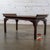 Early to Mid-20th Century Chinese Chippendale Petite Coffee Table Walnut With Black Glass Inset Top For Sale - Image 15 of 18