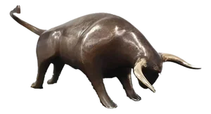 Bull Art Deco Bronze Sculpture