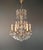 Rococo 1920s Italian Chandelier Murano Glass Elements Crystal Chandelier With Colored Drops For Sale - Image 3 of 13