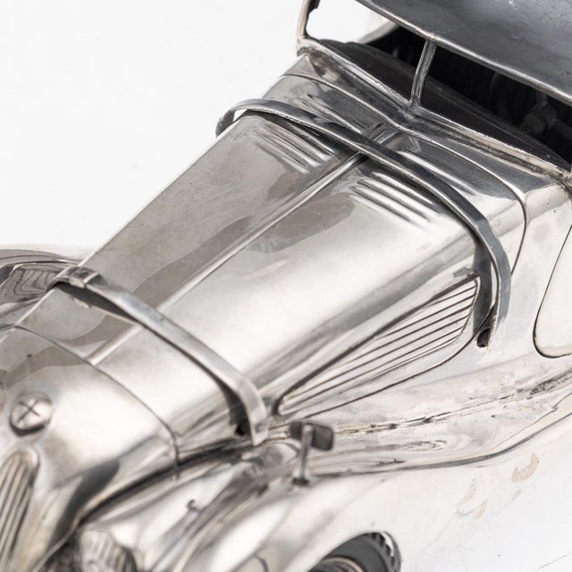 Vintage Silver BMW 328 Roadster Model Car, 1960s For Sale - Image 11 of 18