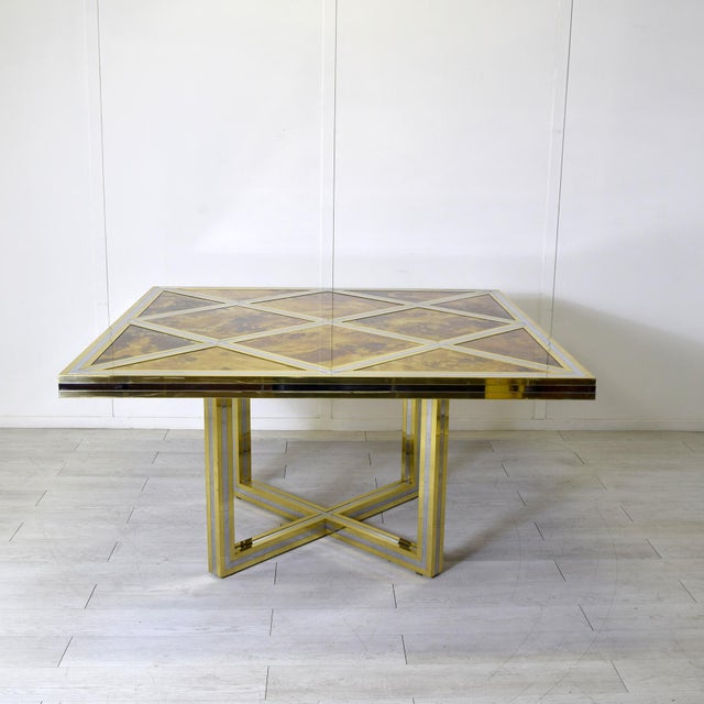 1970s Gilt and Nickel-Plated Brass Table from Metalarte, 1970s For Sale - Image 5 of 10