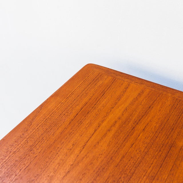 Restored Arne Vodder Model 201 Danish Modern Teak Extension Dining Table For Sale - Image 10 of 16