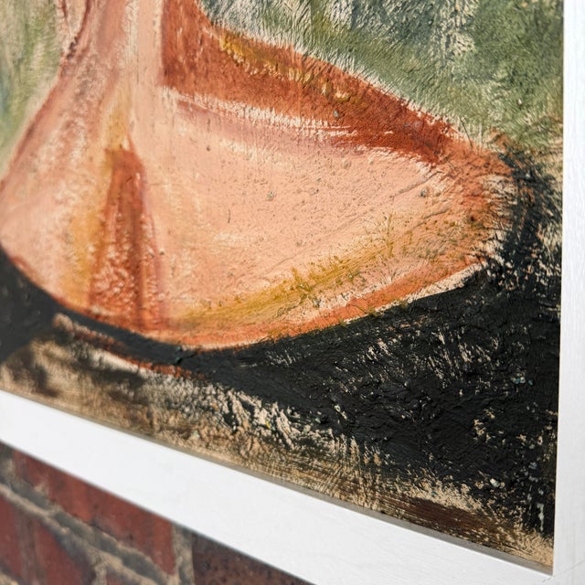 Unsigned Abstract Oil Painting of a Woman From Behind For Sale In Cleveland - Image 6 of 12