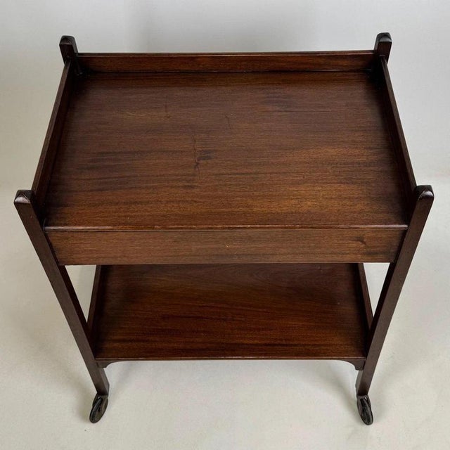 Antique Georgian Mahogany Tea Trolley, 1800s For Sale - Image 10 of 13