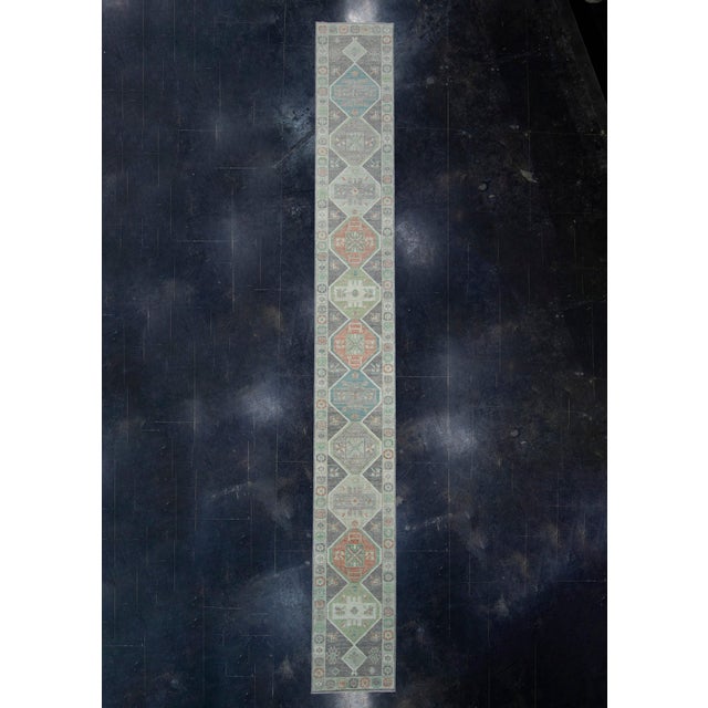 Black Turkish Oushak Runner Rug 2'10" x 23'7" #17527 For Sale - Image 8 of 8