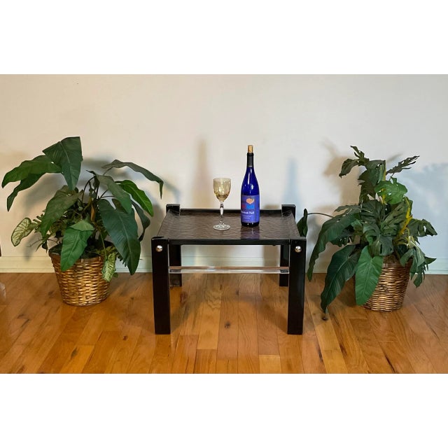 Vintage Mid Century Side Table With Removable Tray For Sale - Image 12 of 13