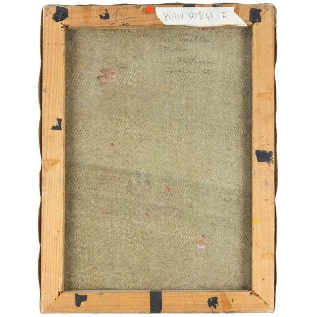 Sirio Pellegrini, The Celebration, Painting, 1965 For Sale - Image 4 of 5