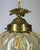 Pendant Lamp in Brass and Yellow Glass For Sale - Image 4 of 11
