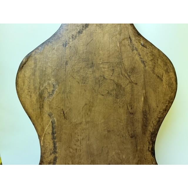 Chestnut 28" Vintage French Provincial Carved Wood Display Plaque or Lavabo Backing For Sale - Image 8 of 15