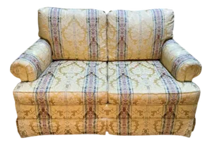 English Style Silk Damask Sofa