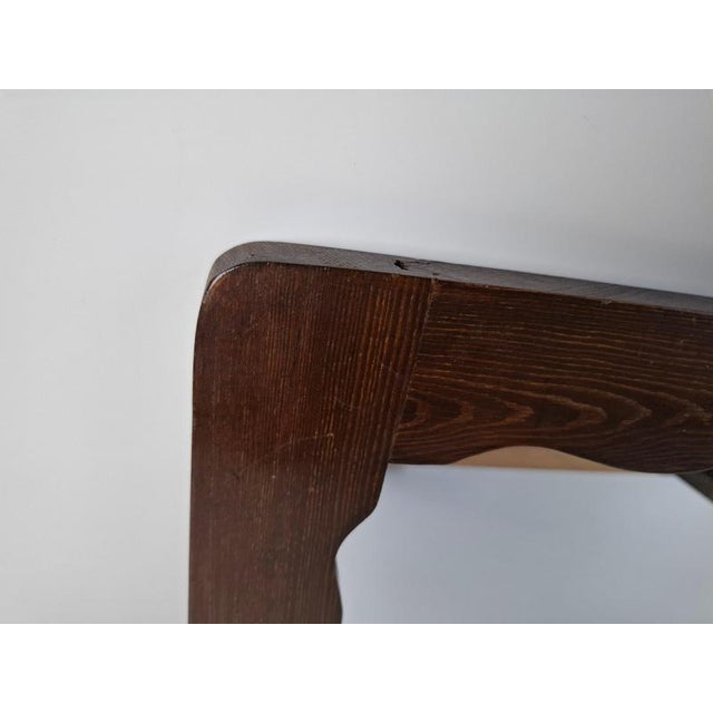 Black Mid-Century Czechoslovak Wavy Wooden Frame Wall Mirror, 1940s For Sale - Image 8 of 17