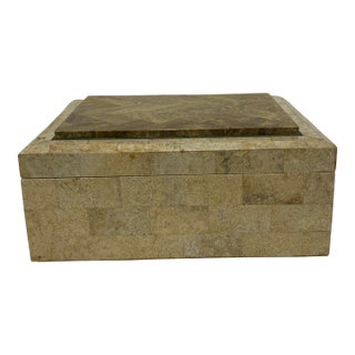 1980's Vintage Postmodern Two Tones Tessellated Stone For Sale