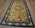 1820s Yellow Medallion Antique W. Chinese Ningxia Rug 5'4" X 9'8" Handknotted Wool Carpet For Sale - Image 4 of 12