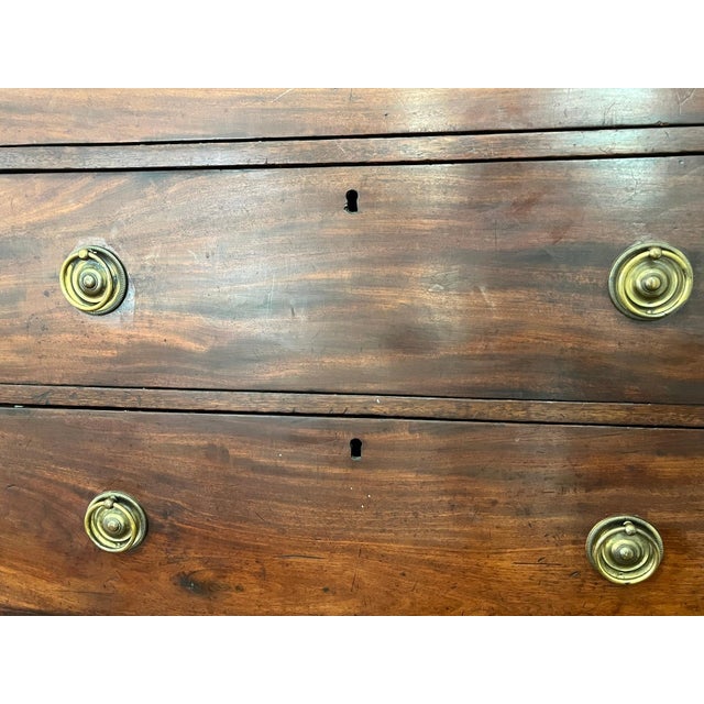 Mid-Century Modern 19th c. Mahogany 5 Drawer Chest For Sale - Image 3 of 11