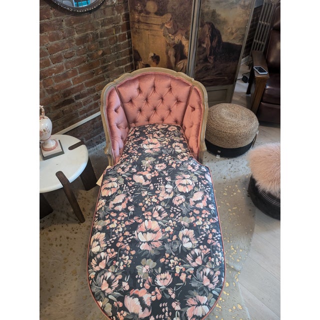 French 1940s Vintage French Chaise For Sale - Image 3 of 12