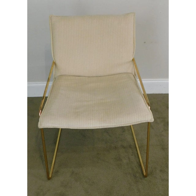 1970s Otto Gerdau Italian Mid-Century Modern Brass Armchairs - a Pair For Sale - Image 5 of 13