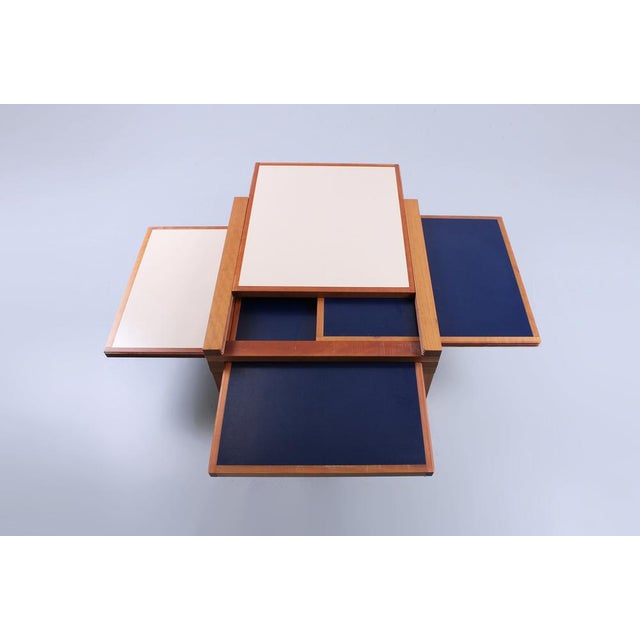 Modular Blue and White Square Hexa Coffee Table by Bernard Vuarnesson for Bellato, 1980s For Sale - Image 12 of 17