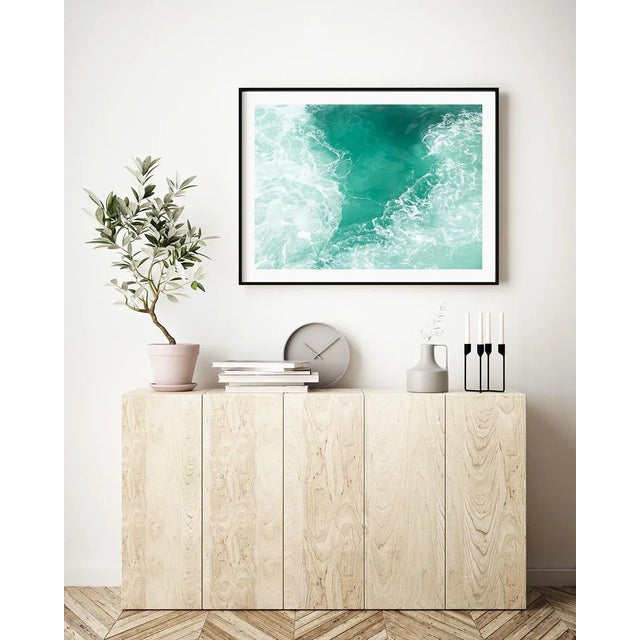 Paper Large Contemporary Abstract Water Art Print, 'Bosphorus' Istanbul Turkey Fine Art Photography Print, 45 X 30" Artwork For Sale - Image 7 of 8