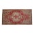 1970s Hand Knotted Turkish Small Rug Decorative Mat for Bathroom and Kitchen Mat- 18'' X 35'' For Sale