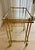 1970s Vintage Hollywood Regency Faux Bamboo Brass & Glass Bar Cart For Sale - Image 5 of 9
