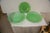 Artisan Green Glass Dinnerware Signe - Set of 3 For Sale - Image 4 of 10