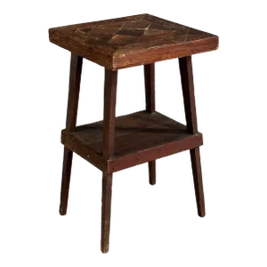 Vintage Parquet Top Pedestal