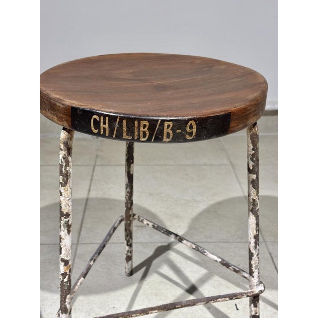 Stool by Pierre Jeanneret, 1952 For Sale - Image 4 of 8