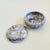 Ceramic Vintage Hand Painted Purple Ceramic Box For Sale - Image 7 of 9