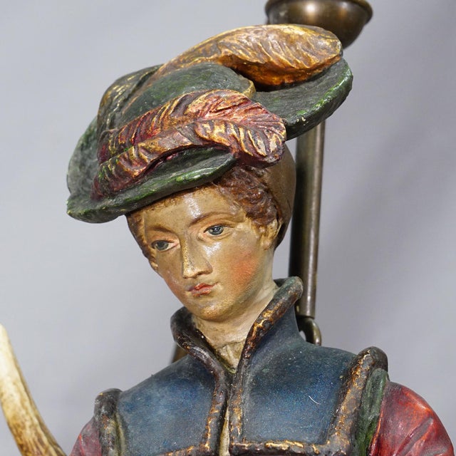 Antique Lusterweibchen of a Patrician Lady, Germany 1900 For Sale - Image 6 of 13