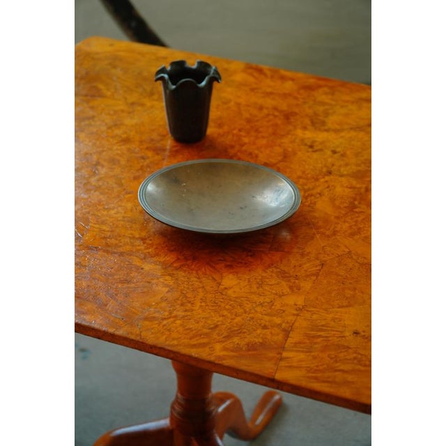 Antique Late 19th Century Swedish Square Folding Table in Burl Wood For Sale - Image 14 of 18