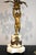Metal French 19Th Century Louis XVI Style Gilt and Bronze Mounted Cherub Candelabras on White Marble Stands For Sale - Image 7 of 17