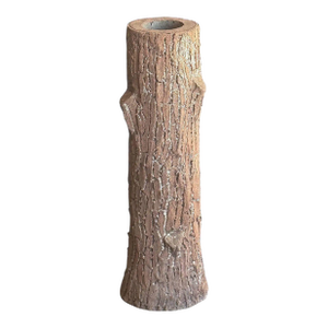 Faux Bois Garden Stone Planter or Ornamental Tree Trunk - Two Available