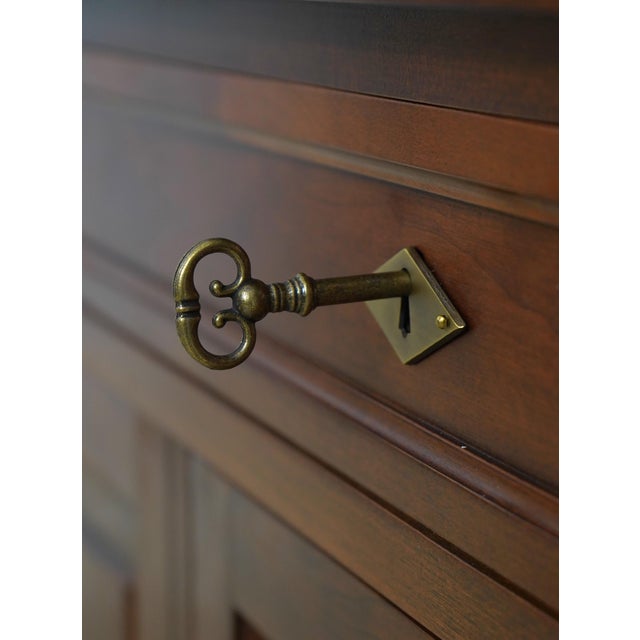 Stickley Regency Style Cherry Slide Open Top Server For Sale - Image 9 of 18