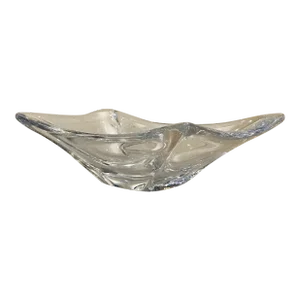 1960’s Daum France Free Form Crystal Bowl