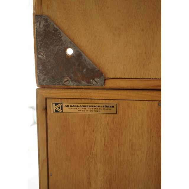 Vintage Oak Bookcase by Børge Mogensen for Karl Andersson & Sons, 1960s For Sale - Image 10 of 18