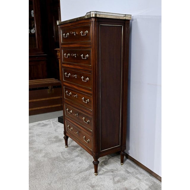 Small Louis XVI Chiffonnier, 1700s For Sale - Image 11 of 18