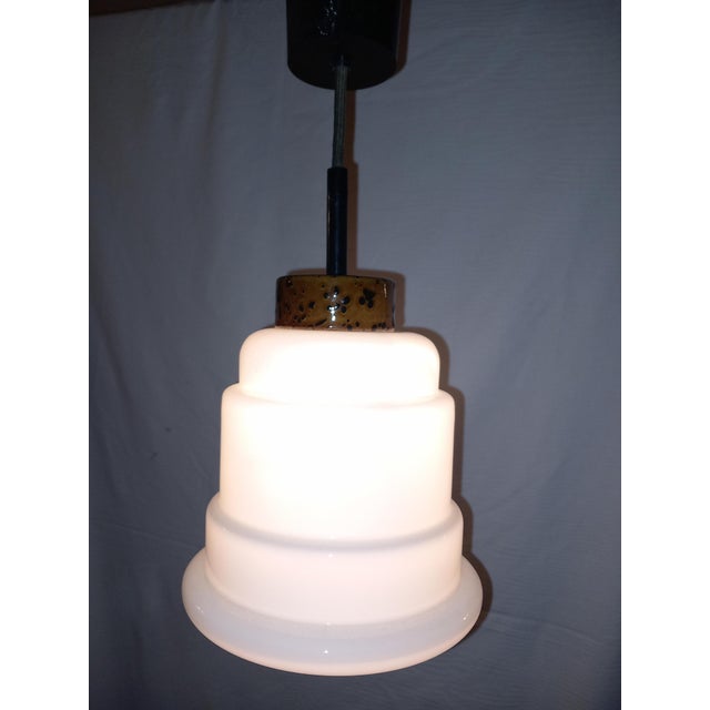 Brown Vintage Pendant Light from Hustadt Leuchten, 1970s For Sale - Image 8 of 14